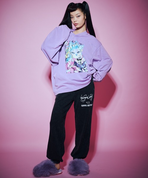 anna sui nyc（アナ スイ エヌ ワイ シー）の「TERAビッグロングスリーブ（Tシャツ/カットソー・レディース・ブラック/パープル・FREE）」の10枚目の写真