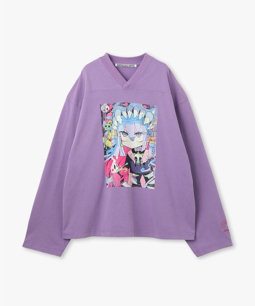 anna sui nyc（アナ スイ エヌ ワイ シー）の「TERAビッグロングスリーブ（Tシャツ/カットソー・レディース・ブラック/パープル・FREE）」の14枚目の写真