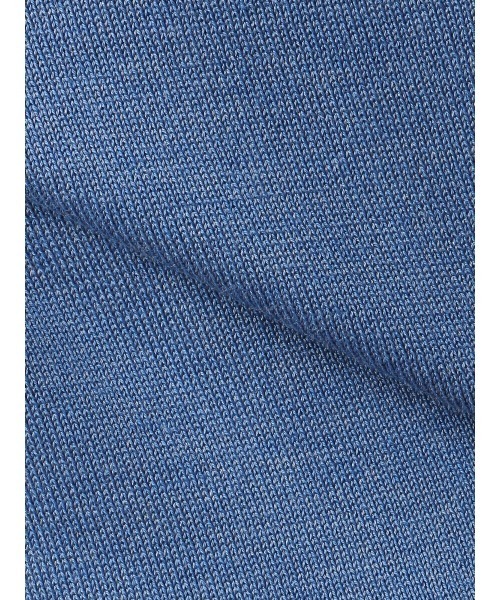SUIT SQUARE(スーツスクエア)の「モックネックニット 長袖 ウォッシャブル 強撚コットンアクリル天竺 無地(ニット/セーター・メンズ・ホワイト系/ネイビー系/ブルー系・S/M/L/LL)」の16枚目の写真
