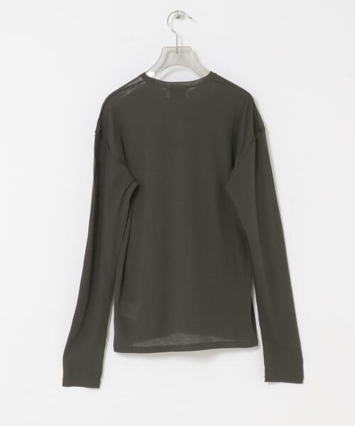 URBAN RESEARCH（アーバンリサーチ）の「new basic　OUT SEAM SHEER TOPS（Tシャツ/カットソー・レディース・グリーン系その他/グレー系その他/チャコールグレー・FREE）」の16枚目の写真