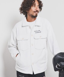 mj11157-soft fleece CPO jacket with cursive embroidery フリースジャケット(1M25F140)