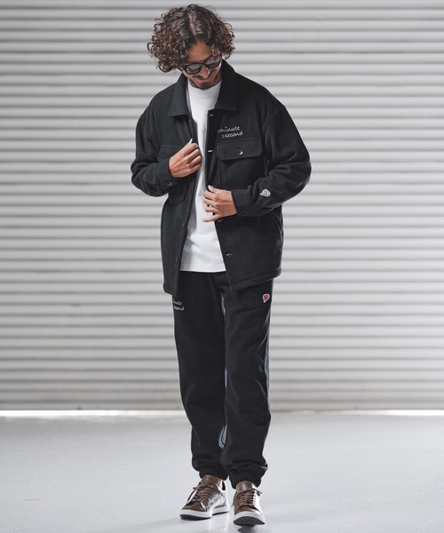 1minute 1second(ワンミニットワンセカンド)の「mj11157-soft fleece CPO jacket with cursive embroidery フリースジャケット(1M25F140)(その他アウター・メンズ・ホワイト/ネイビー/ブラック・XL/L/M/S)」の22枚目の写真