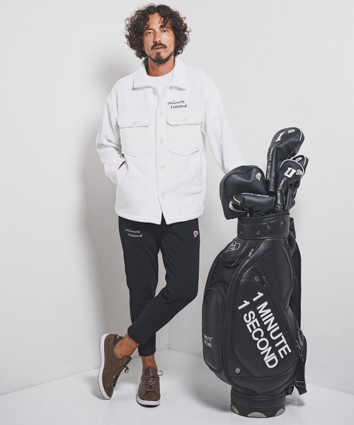 1minute 1second(ワンミニットワンセカンド)の「mj11157-soft fleece CPO jacket with cursive embroidery フリースジャケット(1M25F140)(その他アウター・メンズ・ホワイト/ネイビー/ブラック・XL/L/M/S)」の4枚目の写真