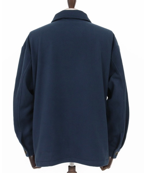 1minute 1second(ワンミニットワンセカンド)の「mj11157-soft fleece CPO jacket with cursive embroidery フリースジャケット(1M25F140)(その他アウター・メンズ・ホワイト/ネイビー/ブラック・XL/L/M/S)」の10枚目の写真