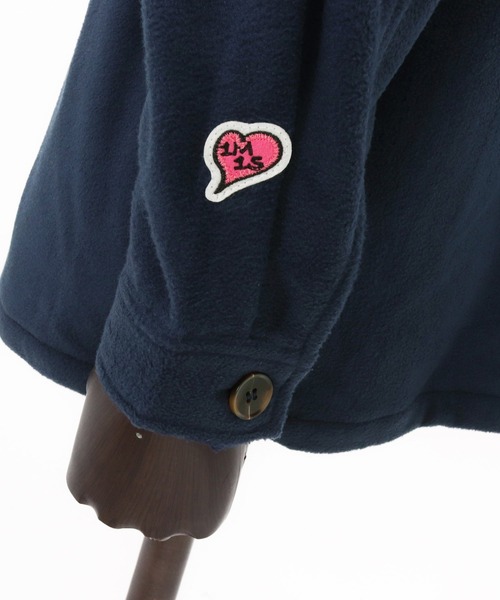 1minute 1second(ワンミニットワンセカンド)の「mj11157-soft fleece CPO jacket with cursive embroidery フリースジャケット(1M25F140)(その他アウター・メンズ・ホワイト/ネイビー/ブラック・XL/L/M/S)」の15枚目の写真