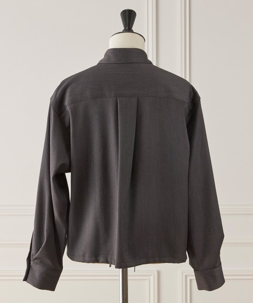 INED（イネド）の「ＴＷサテン2WAYブラウス（シャツ/ブラウス・レディース・チャコールグレー/ネイビー/キャメル・9号/11号）」の19枚目の写真