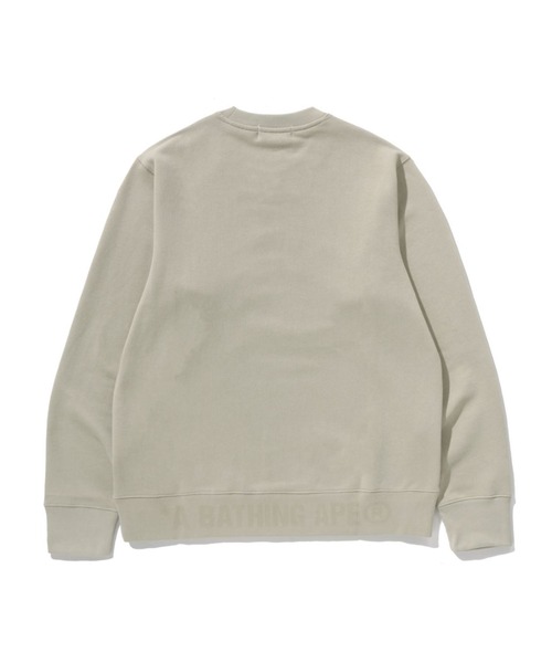 A BATHING APE（アベイシングエイプ）の「ONE POINT CREWNECK SWEATSHIRT（スウェット・メンズ・ブラック/ベージュ/ブラウン/グレー・SMALL/MEDIUM/LARGE/X-LARGE/XX-LARGE）」の8枚目の写真