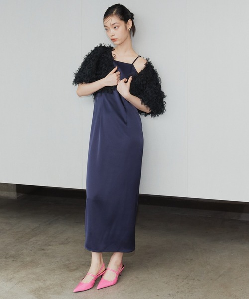 ANDRESD(アンドレスド)の「シャギーボレロ / shaggy bolero(カーディガン/ボレロ・レディース・ベージュ/ブラック・M)」の19枚目の写真