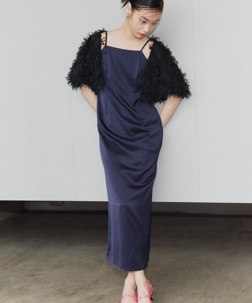 ANDRESD(アンドレスド)の「シャギーボレロ / shaggy bolero(カーディガン/ボレロ・レディース・ベージュ/ブラック・M)」の21枚目の写真