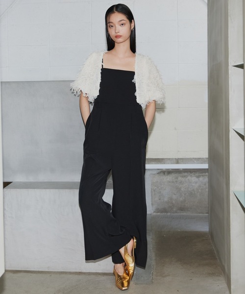 CLANE   SHAGGY BOLERO  シャギーボレロ mideal（マイディール）の「shaggy bolero × knit set up / シャギー