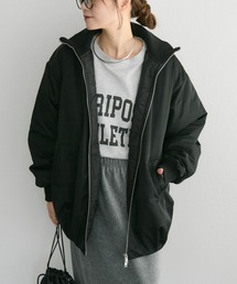PUAL CE CIN | 中綿 リブカラーブルゾン(ブルゾン)