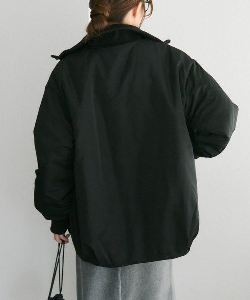 り*え様 PUAL CE CIN ブラック中綿ジャケット STAFF SNAP】アウター特集/ダウン＆中綿ジャケット - PUAL CE CIN
