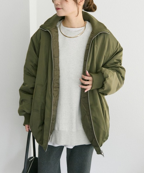 セール】中綿 リブカラーブルゾン（ブルゾン）｜PUAL CE CIN