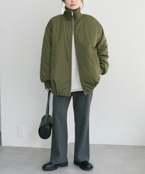 セール】中綿 リブカラーブルゾン（ブルゾン）｜PUAL CE CIN