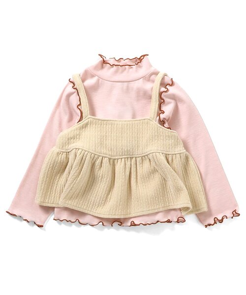 BREEZE（ブリーズ）の「【ジュニア対応】ベロア2Pトップス（Tシャツ/カットソー・キッズ・キナリ/グリーン/ブラック・140/130/80/90/100/110/120）」の19枚目の写真