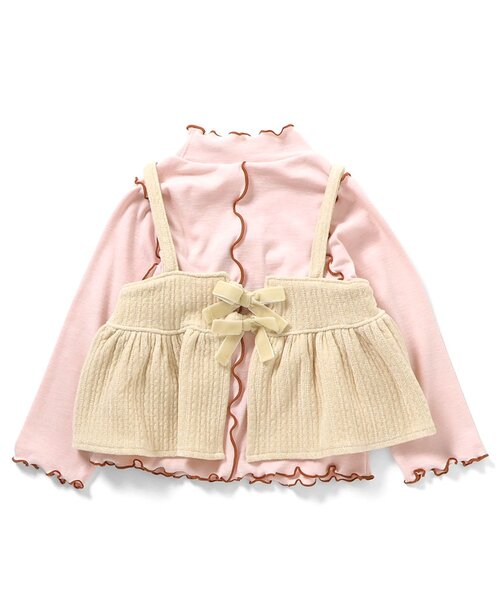 BREEZE（ブリーズ）の「【ジュニア対応】ベロア2Pトップス（Tシャツ/カットソー・キッズ・キナリ/グリーン/ブラック・140/130/80/90/100/110/120）」の22枚目の写真