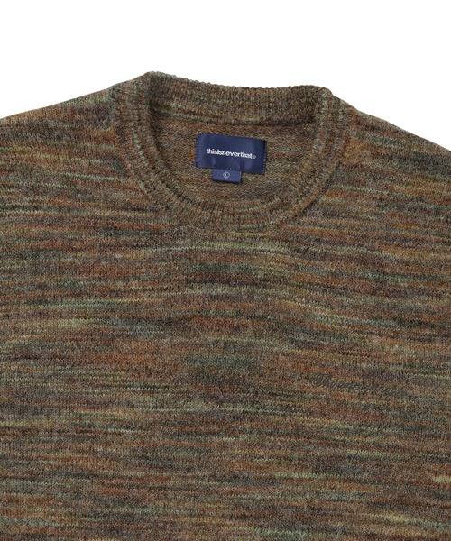 thisisneverthat（ディスイズネバーザット）の「Static Knit Sweater（ニット/セーター・メンズ・オリーブ/レインボー/ベージュ・L/M/S/XL）」の7枚目の写真