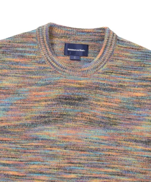 thisisneverthat（ディスイズネバーザット）の「Static Knit Sweater（ニット/セーター・メンズ・オリーブ/レインボー/ベージュ・L/M/S/XL）」の9枚目の写真