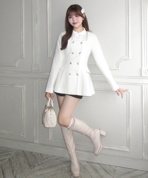 セール】【Belle Charme】クラシカルフリルカラージャケット（ノー