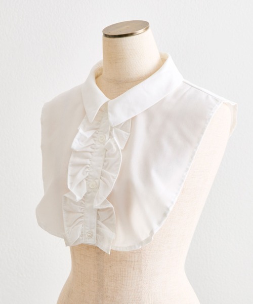 Belle Charme】クラシカルフリルカラージャケット（ノーカラー