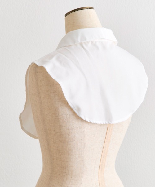 OLIVE des OLIVE（オリーブデオリーブ）の「【Belle Charme】クラシカルフリルカラージャケット（ノーカラージャケット・レディース・オフホワイト/ピンク/ブラック系その他・FREE）」の5枚目の写真