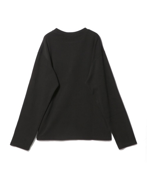 ESTNATION（エストネーション）の「ESTNATION / コットンフライス クルーネックカットソー（Tシャツ/カットソー・メンズ・ホワイト/ブラック・MEDIUM/LARGE/X-LARGE）」の3枚目の写真