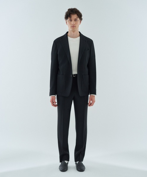 ESTNATION（エストネーション）の「ESTNATION / コットンフライス クルーネックカットソー（Tシャツ/カットソー・メンズ・ホワイト/ブラック・MEDIUM/LARGE/X-LARGE）」の14枚目の写真