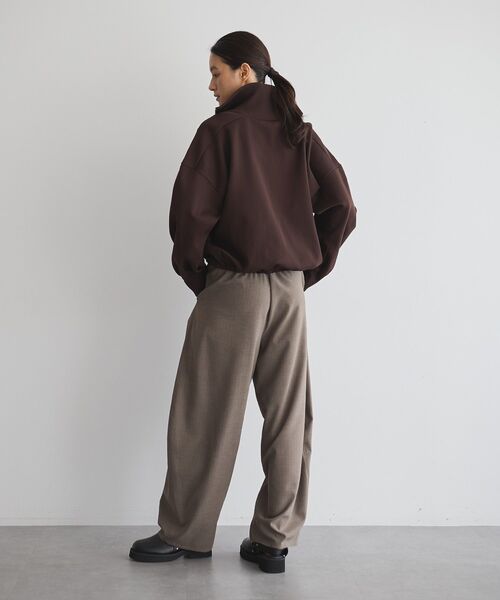 GARAGE OF GOOD CLOTHING（ガレージオブグッドクロージング）の「総針ニットWzipブルゾン（ブルゾン・レディース・ベージュ/ブラウン/ブラック・FREE）」の8枚目の写真