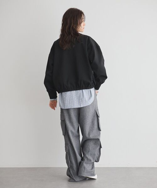 GARAGE OF GOOD CLOTHING（ガレージオブグッドクロージング）の「総針ニットWzipブルゾン（ブルゾン・レディース・ベージュ/ブラウン/ブラック・FREE）」の13枚目の写真