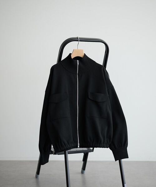 GARAGE OF GOOD CLOTHING（ガレージオブグッドクロージング）の「総針ニットWzipブルゾン（ブルゾン・レディース・ベージュ/ブラウン/ブラック・FREE）」の15枚目の写真