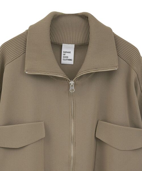 GARAGE OF GOOD CLOTHING（ガレージオブグッドクロージング）の「総針ニットWzipブルゾン（ブルゾン・レディース・ベージュ/ブラウン/ブラック・FREE）」の18枚目の写真