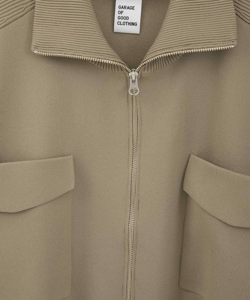 GARAGE OF GOOD CLOTHING（ガレージオブグッドクロージング）の「総針ニットWzipブルゾン（ブルゾン・レディース・ベージュ/ブラウン/ブラック・FREE）」の21枚目の写真