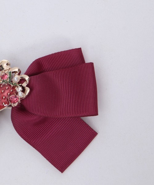 axes femme（アクシーズファム）の「デコレーションベリークリップ（バレッタ/ヘアクリップ・レディース・ワイン/ピンク・FREE）」の15枚目の写真