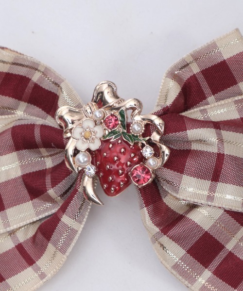 axes femme（アクシーズファム）の「デコレーションベリークリップ（バレッタ/ヘアクリップ・レディース・ワイン/ピンク・FREE）」の19枚目の写真