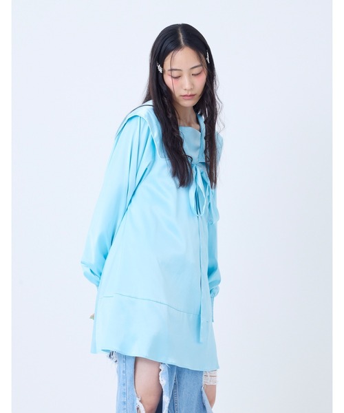 ARCHIVER(アーカイバ)の「【RES】【little sunny bite】satin sailor dress(ワンピース・レディース・ピンク/イエロー/ブルー・MEDIUM/SMALL)」の5枚目の写真