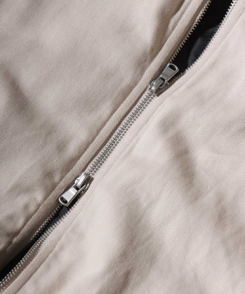SITRY(シトリー)の「Fur Lined Zip Hoodie/ツイル ショート丈 ファー使い ダブルジップ ジップパーカー ブルゾン フーディー ブルゾン(ブルゾン・メンズ・アイボリー/カモフラージュ/ブラック・L/M)」の12枚目の写真