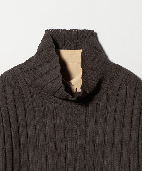 green label relaxing(グリーンレーベルリラクシング)の「ニット ベスト × シャツ ワンピース セット(シャツワンピース・レディース・オフホワイト/ブラウン系/ダークグレー・FREE)」の17枚目の写真