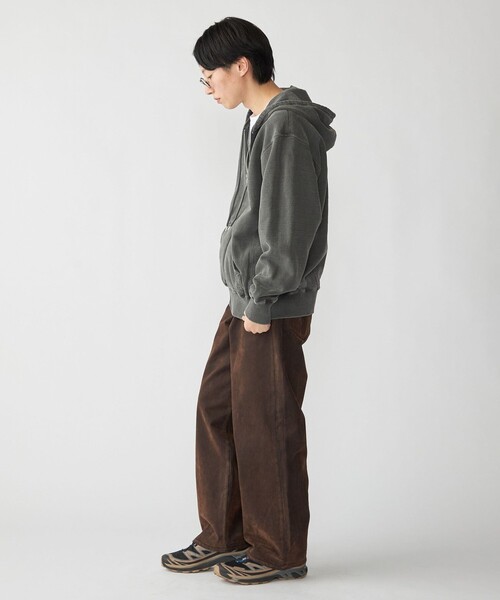 SHIPS（シップス）の「Redwood Classics: 16オンス フェード ジップ パーカ（パーカー・メンズ・ケリーグリーン/ライトパープル/ダークグレー/ライトグレー・SMALL/LARGE/MEDIUM）」の18枚目の写真