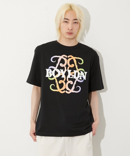 BOY LONDON(ボーイロンドン)の「【BOY LONDON】FLOCKY PRINT TEE(Tシャツ/カットソー・メンズ・ブラック・MEDIUM/X-LARGE)」の4枚目の写真