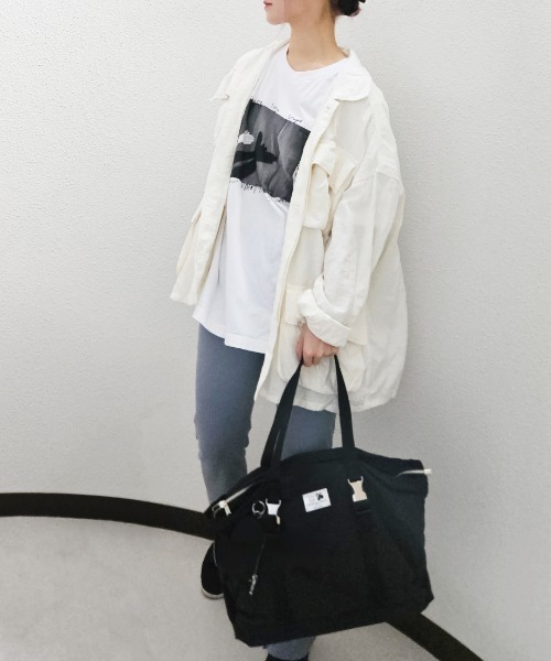 CRYSTAL BALL(クリスタルボール)の「ミニポーチ&トートバッグ(トートバッグ・レディース・カーキ/ブラック・FREE)」の12枚目の写真