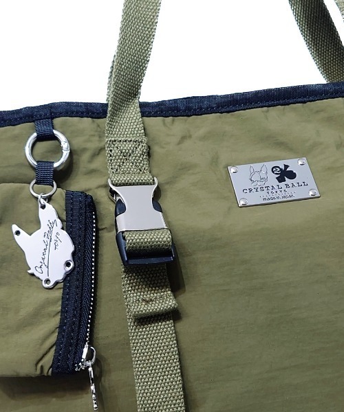 CRYSTAL BALL(クリスタルボール)の「ミニポーチ&トートバッグ(トートバッグ・レディース・カーキ/ブラック・FREE)」の15枚目の写真