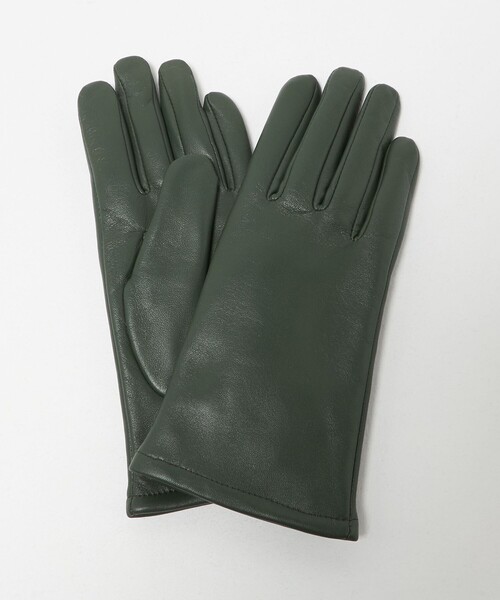 Steven Alan(スティーブンアラン)の「<Steven Alan>レザー カシミヤライニング グローブ(手袋・レディース・ダークグリーン/ダークブラウン・FREE)」の1枚目の写真