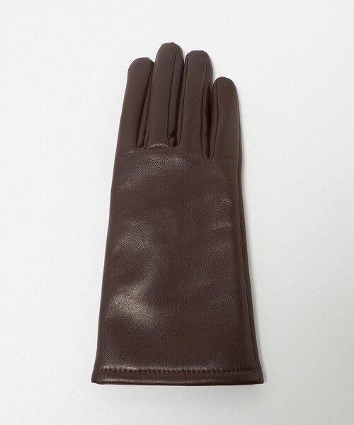 Steven Alan(スティーブンアラン)の「<Steven Alan>レザー カシミヤライニング グローブ(手袋・レディース・ダークグリーン/ダークブラウン・FREE)」の4枚目の写真
