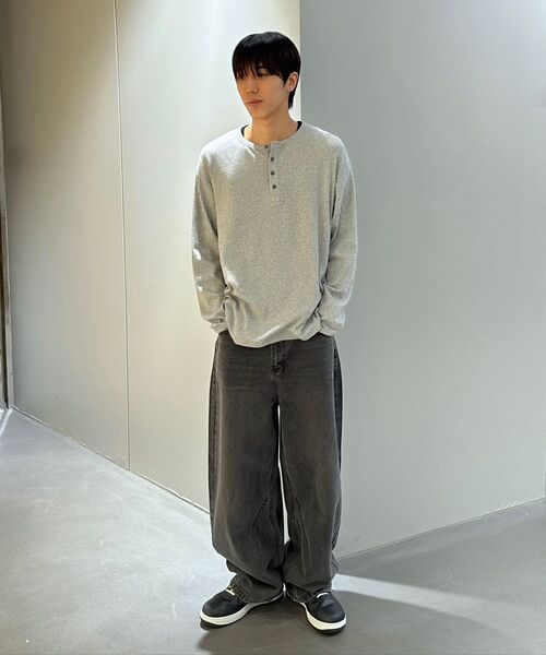 INSILENCE(インサイロンス)の「リブヘンリーネックロングスリーブ ホワイト(Tシャツ/カットソー・レディース・その他・LARGE/SMALL/MEDIUM)」の5枚目の写真