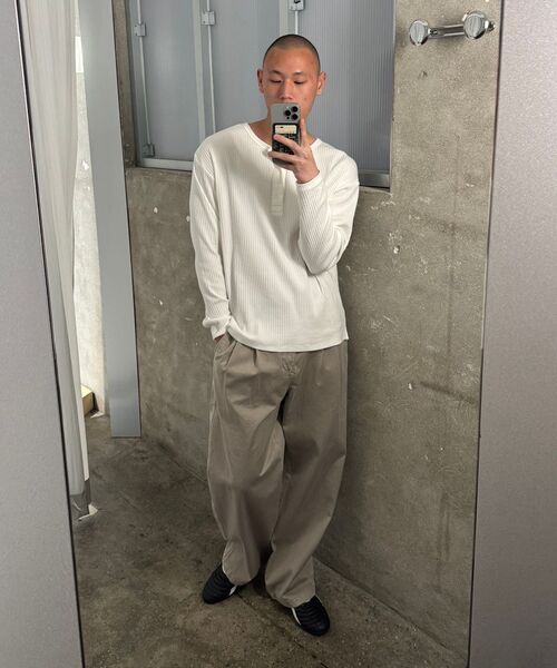 INSILENCE(インサイロンス)の「リブヘンリーネックロングスリーブ ホワイト(Tシャツ/カットソー・レディース・その他・LARGE/SMALL/MEDIUM)」の8枚目の写真