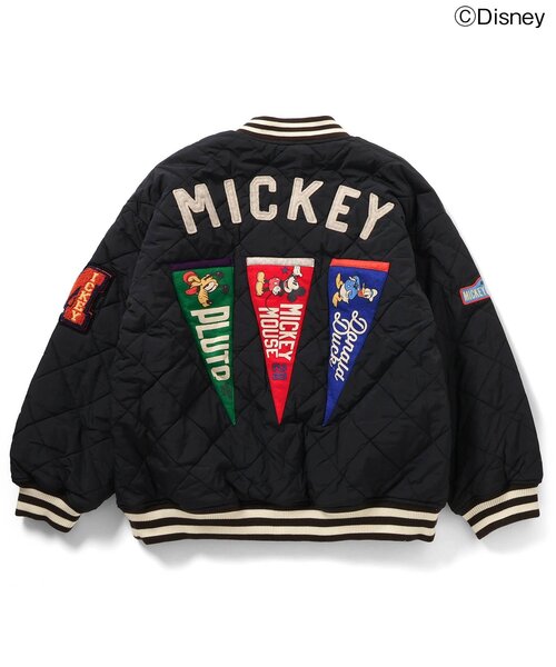 セール】ディズニーキャラクター/ワッペンキルトジャケット（オトナ