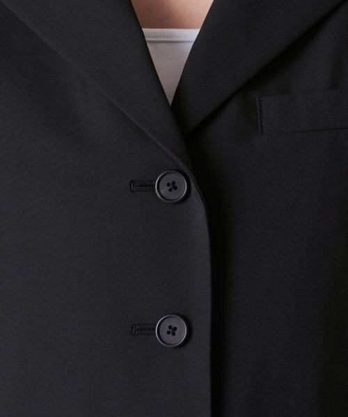 MUSINSA STANDARD WOMAN（ムシンサスタンダードウーマン）の「[クールタンダード] ウィメンズ クロップ 半袖 ブレザー [ブラック]（テーラードジャケット・レディース・その他・SMALL/MEDIUM/LARGE/X-SMALL）」の5枚目の写真