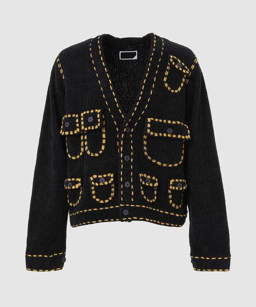 PHINGERIN（フィンガリン）の「PG1 POCKET CARDIGAN（カーディガン/ボレロ・メンズ・バーガンディー/ベージュ/ネイビー・M/L）」の3枚目の写真