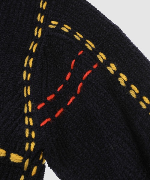 PHINGERIN（フィンガリン）の「PG1 POCKET CARDIGAN（カーディガン/ボレロ・メンズ・バーガンディー/ベージュ/ネイビー・M/L）」の10枚目の写真