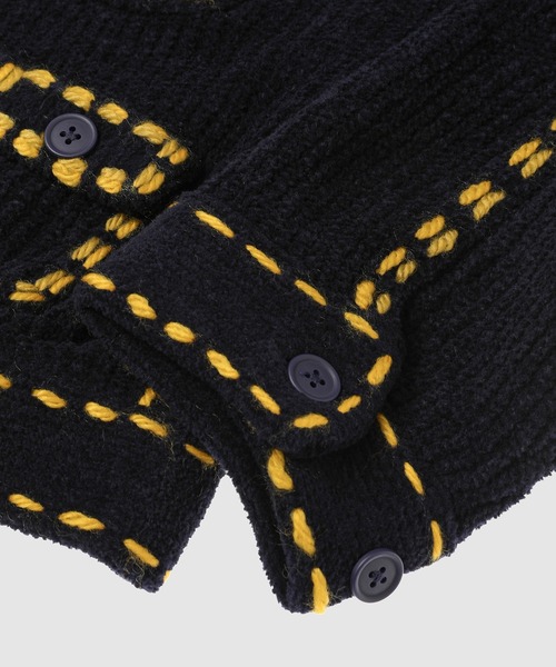 PHINGERIN（フィンガリン）の「PG1 POCKET CARDIGAN（カーディガン/ボレロ・メンズ・バーガンディー/ベージュ/ネイビー・M/L）」の11枚目の写真